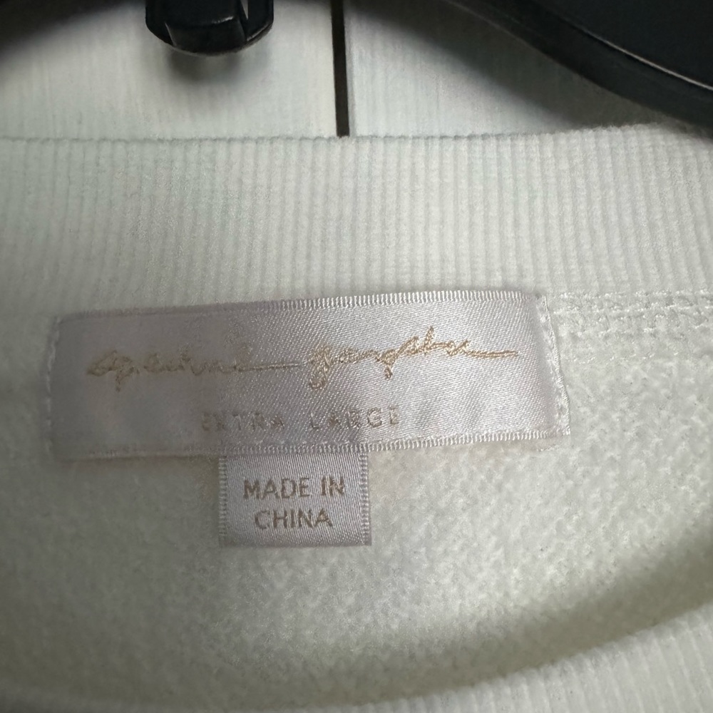Spiritual Gangster white cropped sweatshirt